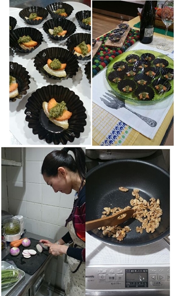 お料理のテーマは「クリスマスシーンに食べたい美肌料理」♪