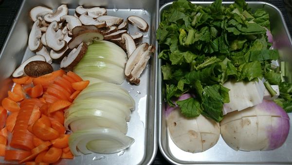 一口大に切りそろえて食べやすさアップ!