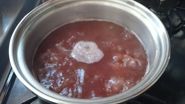 浸水の水ごと＆灰汁は取りません！