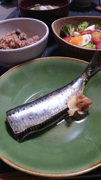 フライパンで作る「いわしの梅煮」♪