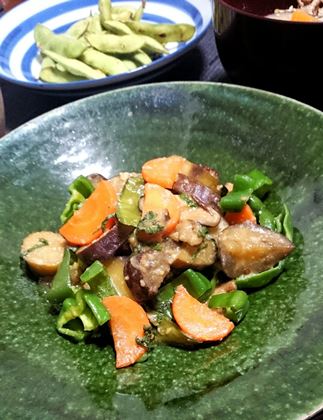 旬野菜たっぷり味噌炒め♪