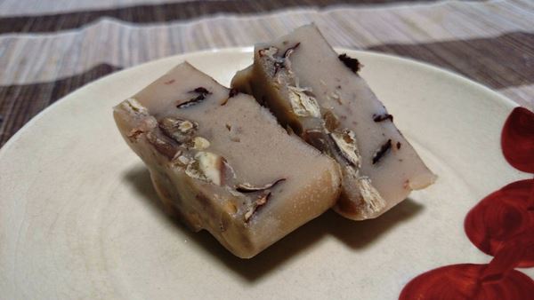 栗渋皮煮の米粉蒸しケーキ！