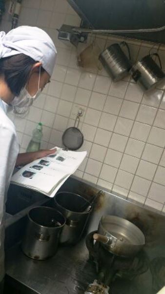 特製レシピ伝授中です♪