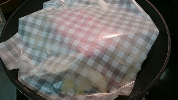 蒸気を通すクッキングシートが大活躍♪