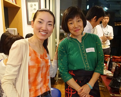 盛り付けザデイナー飯野登起子とパチリ♪