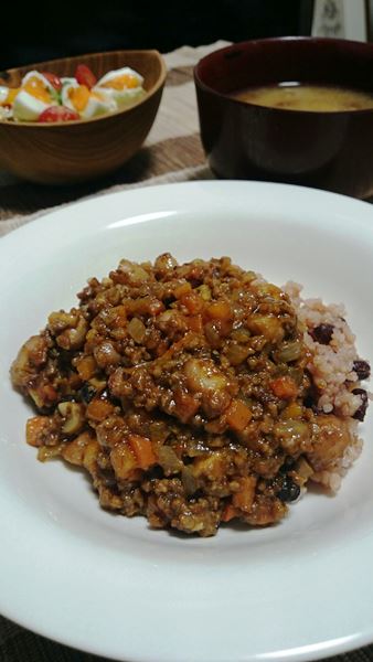 落花生のキーマカレー♪