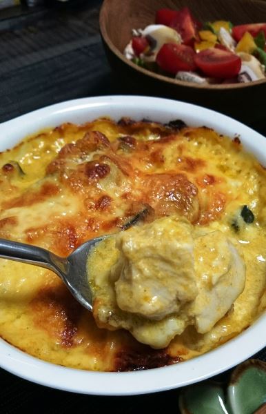 美肌を作る「れんこんとかぼちゃのグラタン」♪