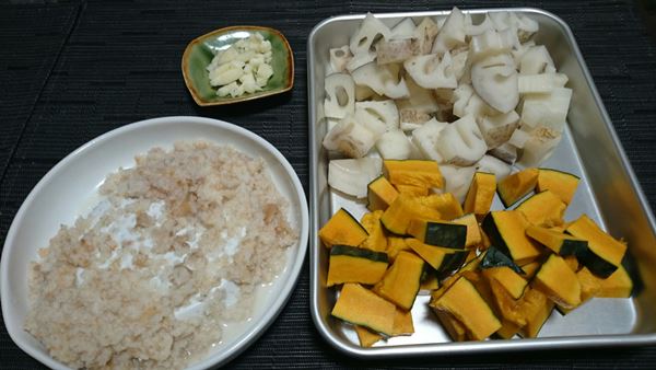 食材の大きさをそろえるのがポイント！