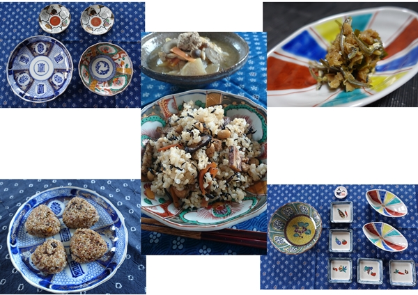 金沢で買った九谷焼の器が大活躍中♪