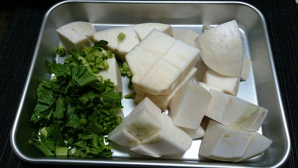 かぶは皮ごと&葉っぱごと♪