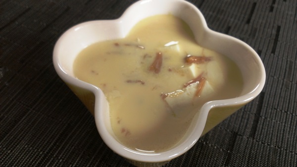 豆腐となめたけの美肌茶碗蒸し