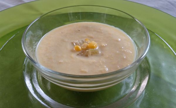 カラダの中から潤う「冬瓜とコーンのスープ」♪