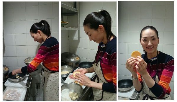 気分はどら焼き職人♪